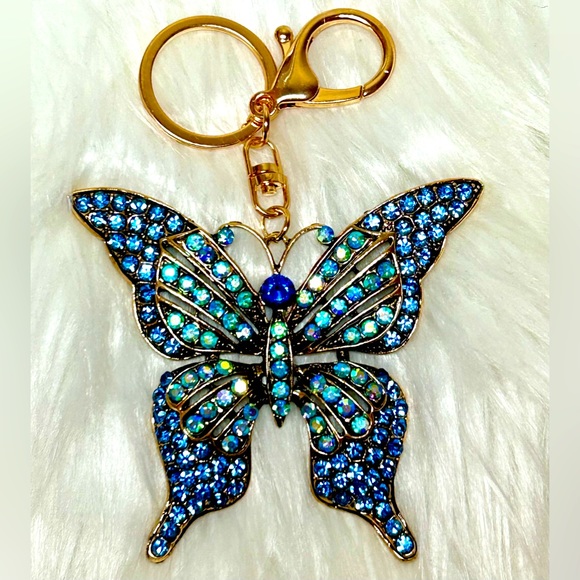 Butterfly Bag Charm Keychain - Picture 2 of 3